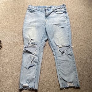 Levi’s Denizen High rise ankle slim jeans